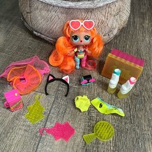 Lol Surprise Doll Lol JK Neon Qt Cutie Babe Big Sister Hair Tall Shoes W…